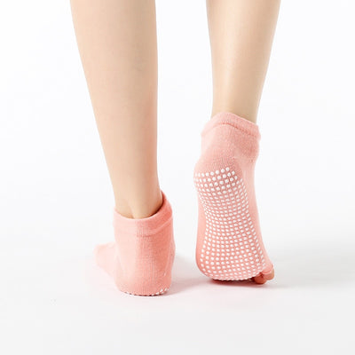 Yoga Grip Socks Non Slip Fingerless Socks Open