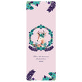 Natural Rubber Patterned Yoga Mat Non-slip Portable Microfiber