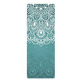Natural Rubber Patterned Yoga Mat Non-slip Portable Microfiber