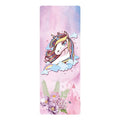 Natural Rubber Patterned Yoga Mat Non-slip Portable Microfiber