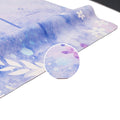 Natural Rubber Patterned Yoga Mat Non-slip Portable Microfiber