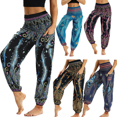 Yoga Pants High Quality Trousers Printing Baggy Boho