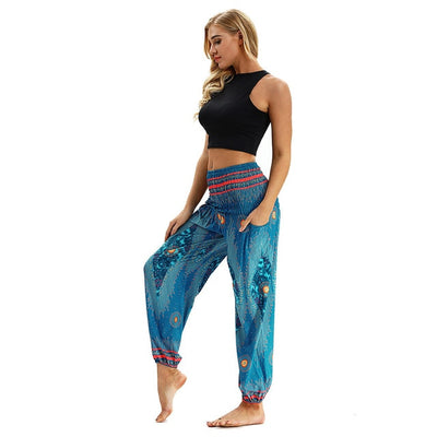 Yoga Pants High Quality Trousers Printing Baggy Boho