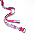 Printed Cotton Yoga Belt Washable D-Ring Stretch