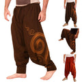 Men Ethnic Printed Overalls Casual Pocket