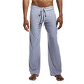 Yoga Fitness Casual Pants Men's Solid Drawstring Trousers Sports Pants