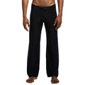 Yoga Fitness Casual Pants Men's Solid Drawstring Trousers Sports Pants
