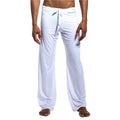 Yoga Fitness Casual Pants Men's Solid Drawstring Trousers Sports Pants