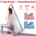 EVA Yoga Block Set Pilates Brick Fitness Belt Set