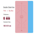 1830*610*6mm EVA Yoga Mat with Position Line Non Slip Carpet Mat