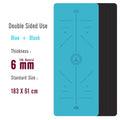 1830*610*6mm EVA Yoga Mat with Position Line Non Slip Carpet Mat