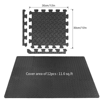 12PCS 30*30cm Protective Floor Mat Anti-slip Bubble Bowl Foam