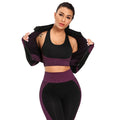 Seamless Yoga Sets New Knitted Hip-lifting Elastic Running Sports