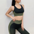 Seamless Yoga Sets New Knitted Hip-lifting Elastic Running Sports