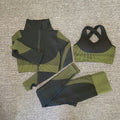 Seamless Yoga Sets New Knitted Hip-lifting Elastic Running Sports