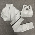 Seamless Yoga Sets New Knitted Hip-lifting Elastic Running Sports