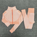Seamless Yoga Sets New Knitted Hip-lifting Elastic Running Sports