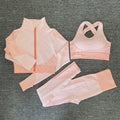 Seamless Yoga Sets New Knitted Hip-lifting Elastic Running Sports