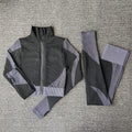 Seamless Yoga Sets New Knitted Hip-lifting Elastic Running Sports