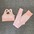 Seamless Yoga Sets New Knitted Hip-lifting Elastic Running Sports