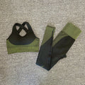 Seamless Yoga Sets New Knitted Hip-lifting Elastic Running Sports