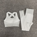 Seamless Yoga Sets New Knitted Hip-lifting Elastic Running Sports